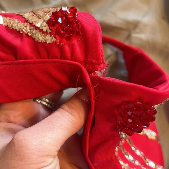 NWOT Oceanus Red Ursula Bikini Set - Picture 11 of 12